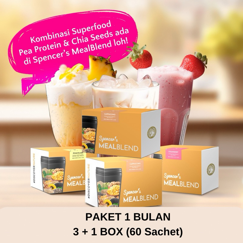 

PROMO!! Spencer's MEALBLEND 3 BOX FREE 1 BOX semua rasa