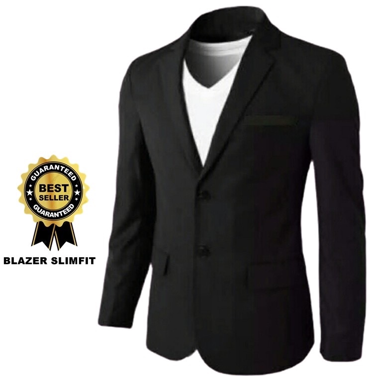 Jas blazer pria slimfit formal terbaru | jas pria wisuda pernikahan kerja santai casual