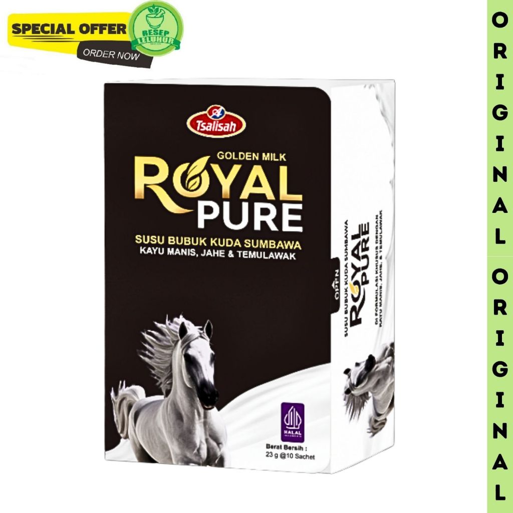 

Susu Kuda Sumbawa Royal Pure 1Box (10Sashet)