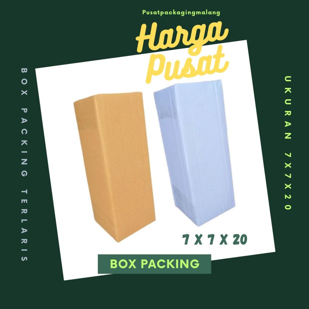 

Kardus 7x7x20 Box Packing Botol A1 Karton Dus Jamu Kotak Olshop Kemasan Souvenir Sparepart Obat Madu Mainan