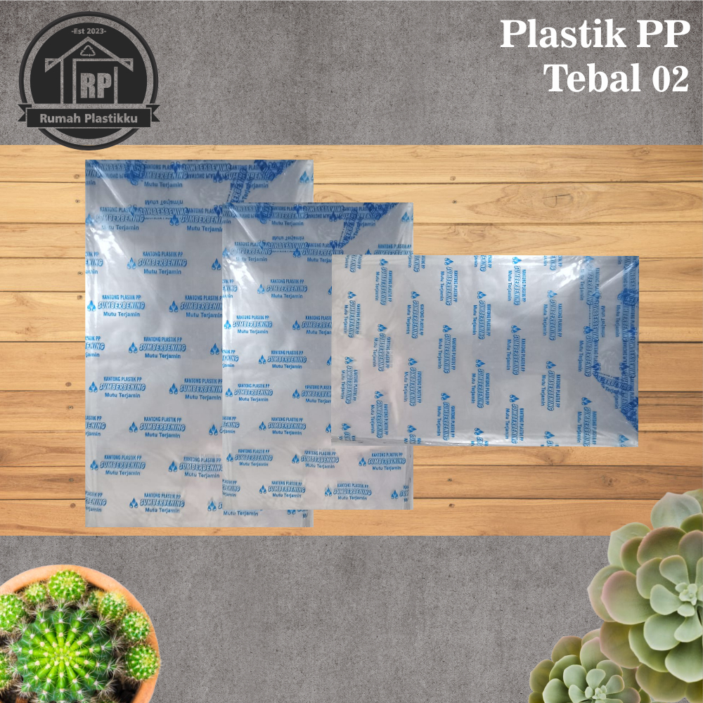 [Tebal 02] Plastik PP / Plastik Bening / Ukuran : 18x28 25x45 30x50 40x60
