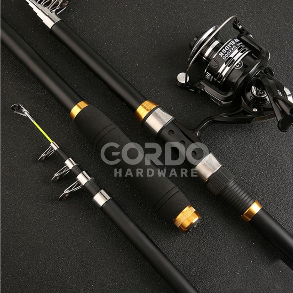 GHOTDA Joran Antena Pancing Portable Carbon Fiber Telescopic / Joran Pancing Ghotda 2.1M - 3M