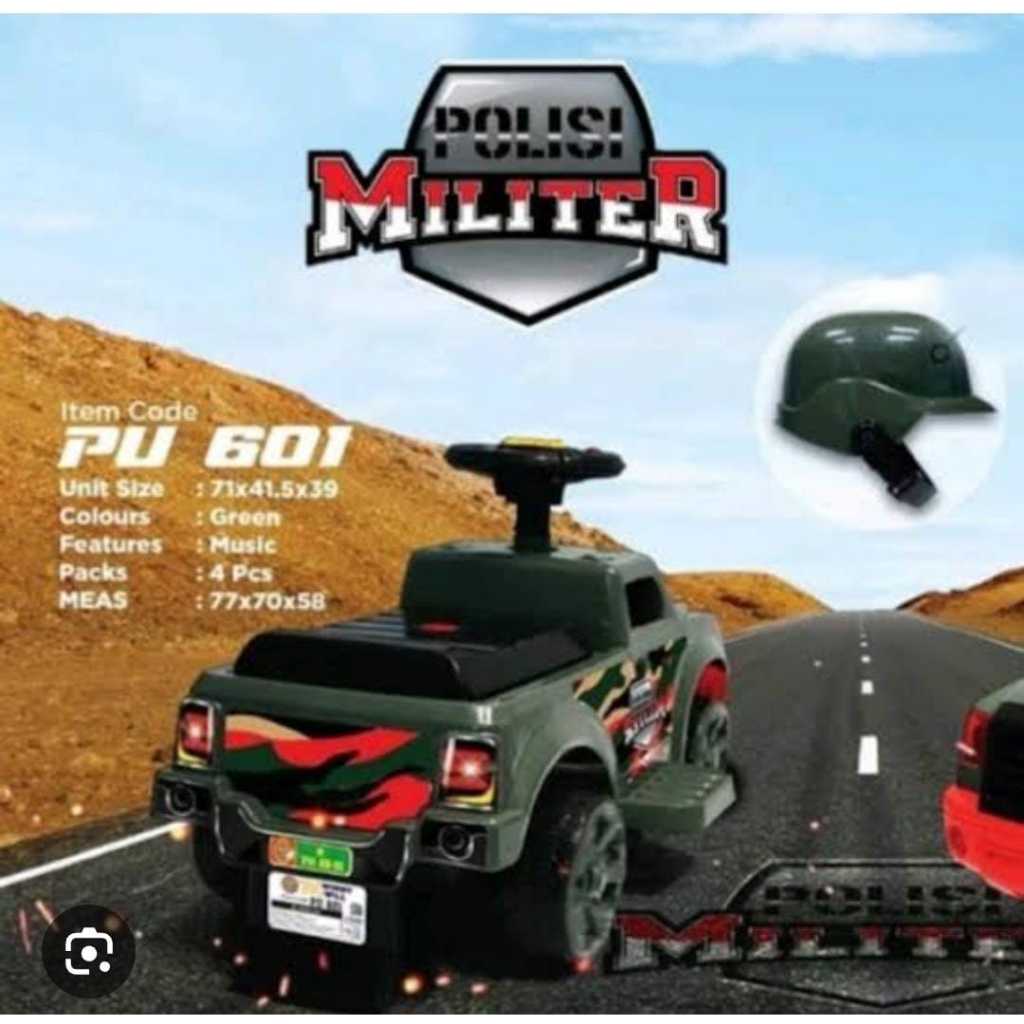 PU 601 SHP ride on mainan anak mobil tank tentara