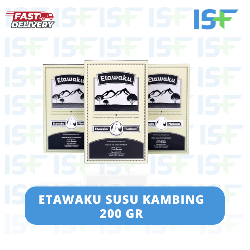 

⭐ISF⭐ETAWAKU Susu Kambing Etawa Murni 200gr (100% Alami dan original)