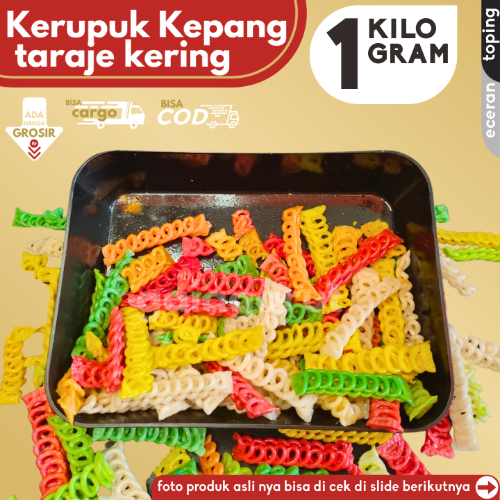 

Kerupuk Kepang Taraje isi 1KG Bahan Seblak by GG (Bisa COD/Grosir/Kargo)