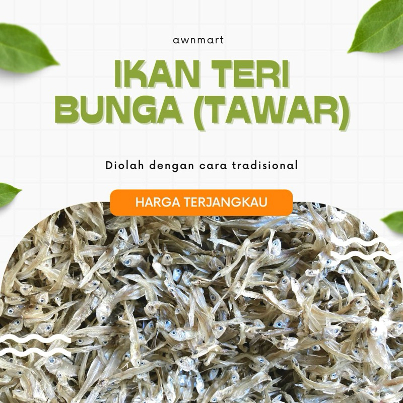 

[COD] Ikan Kering Tawar Teri Bunga - 1 Kg