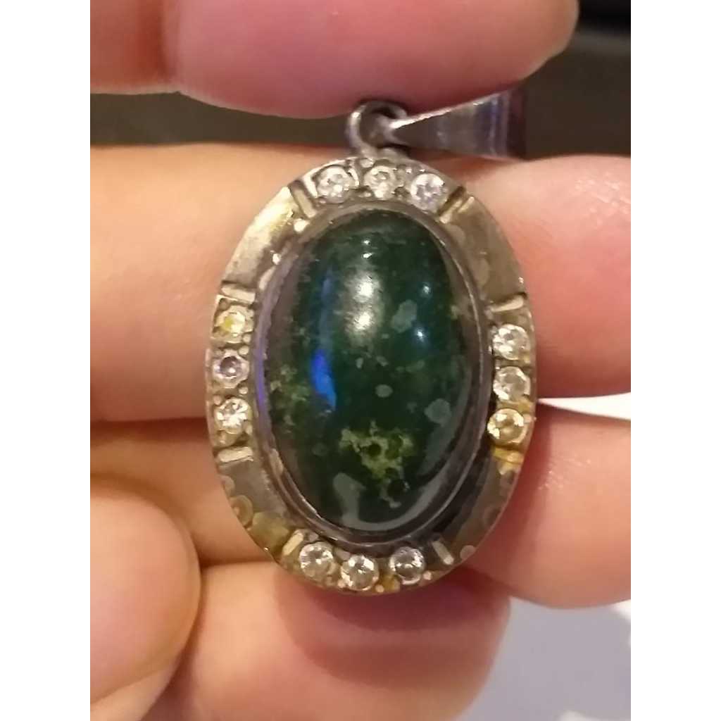 Liontin Batu List Perak