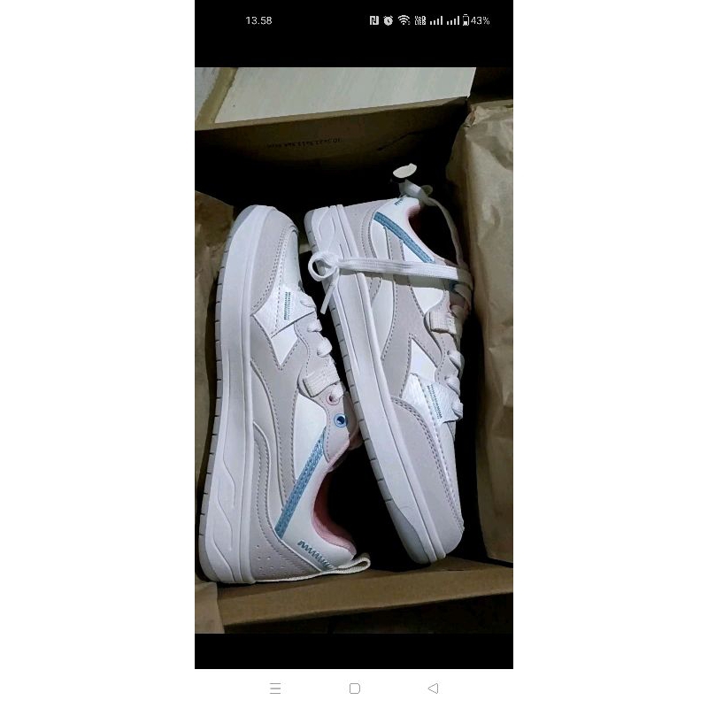 DIADORA HERLIN WHITE CORAL SIZE 37