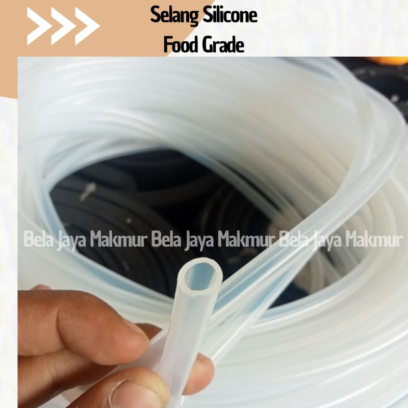 Selang Silikon Food Grade Tahan Panas 6mmx4mm/ Selang Silicone Tahan Panas
