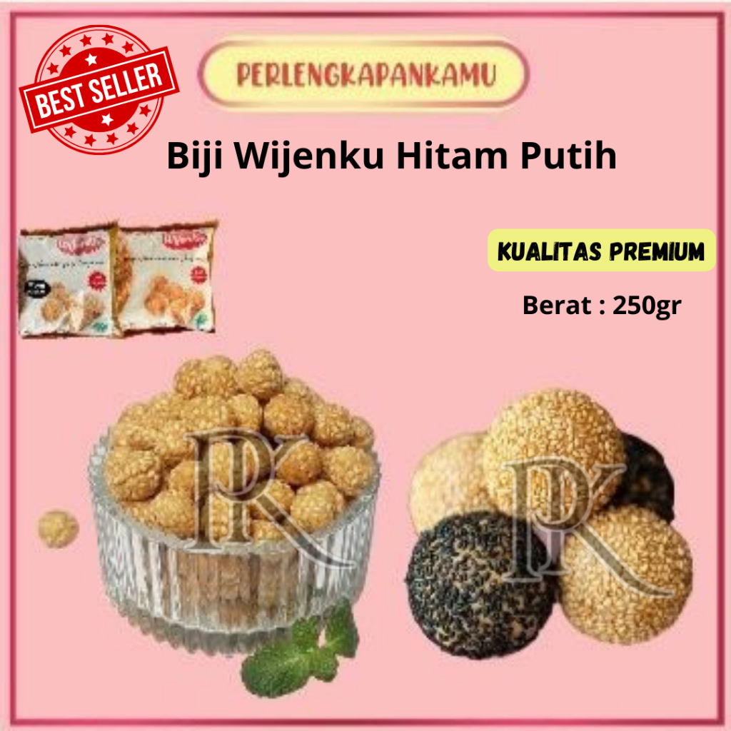 

Wijenku Biji Wijen Putih & Hitam Berat 250gr Sesame Seeds Super Premium