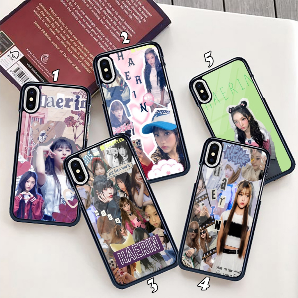 Case Motif MEMBER NewJeans Haerin Hardcase 2D Glossy ready for all type hp...