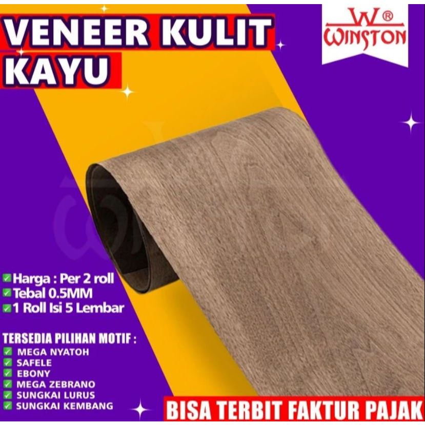 VENEER KULIT KAYU MEGA TEAK/EBONY/JATI TEBAL/JATI TIPIS/MEGA JATI/MEGA NYATOH/MEGA SUNGKAI/NYATOH