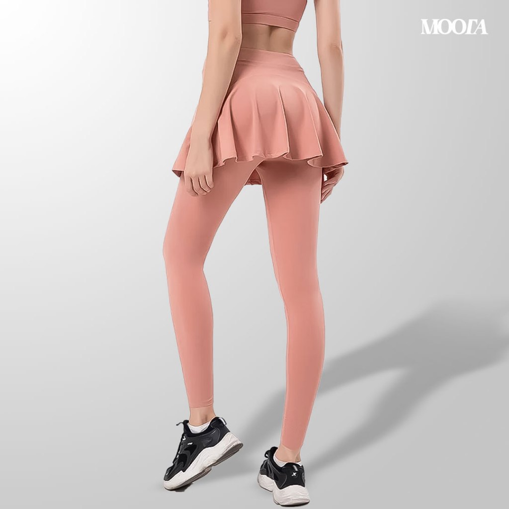 MOOTA Vaurien Legging Rok Olahraga Wanita Skirt Sports Running Yoga Legging Senam Muslimah High Wais
