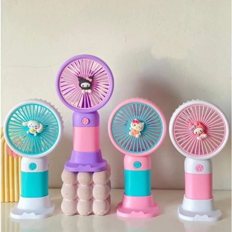 SANRIO Kipas Portable USB Fan Mini Karakter Buah Lucu
