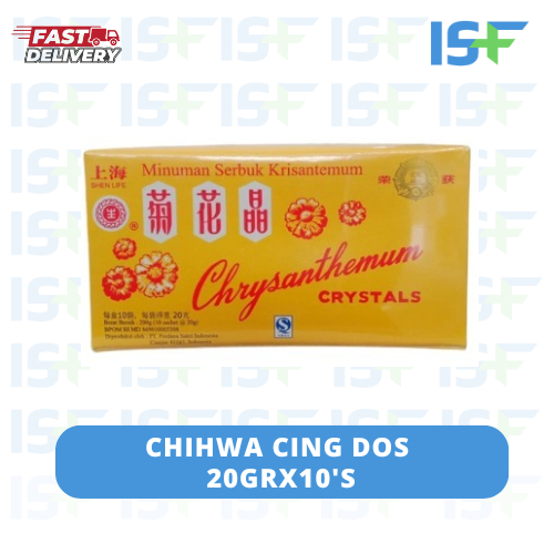 

⭐ISF⭐Chrysanthemum Crystals Chi Hwa Cing Crystal 20 Gr (10 Sachet) - Teh Panas Dalam