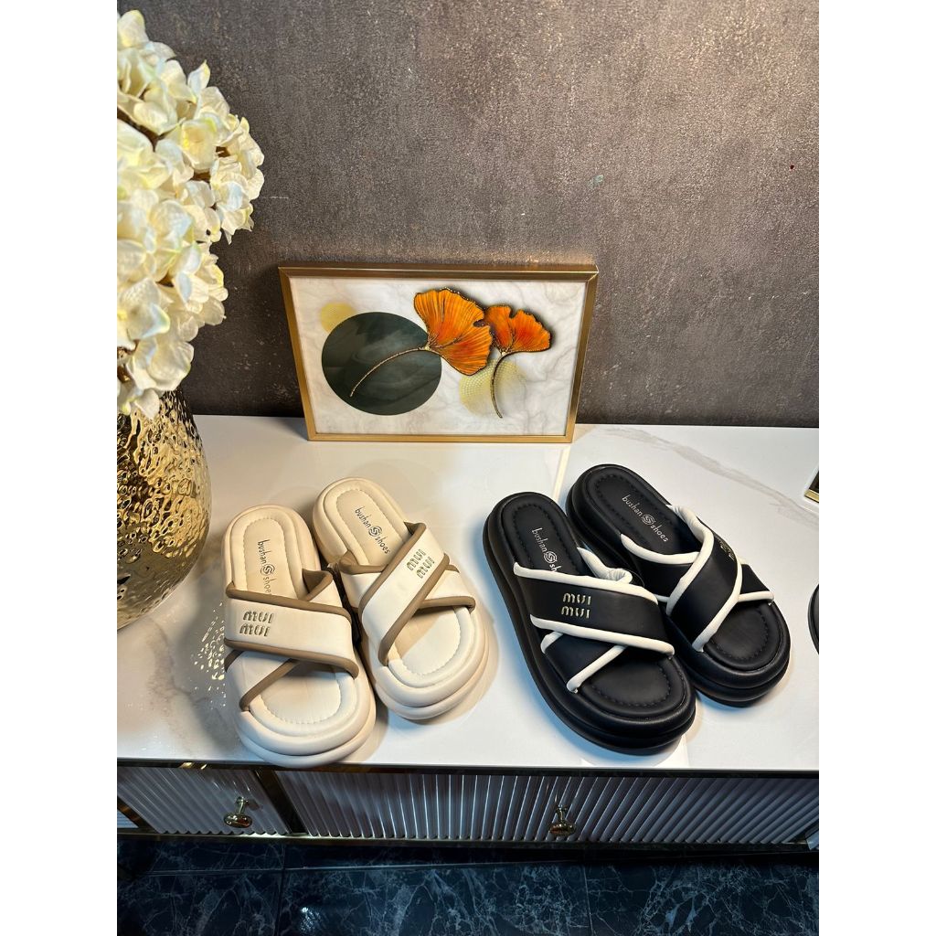 SANDAL FASHION IMPORT WANITA TALI SILANG