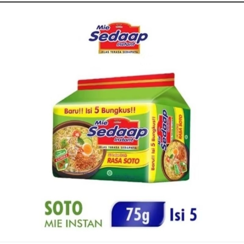 

Sedaap soto banded isi 5