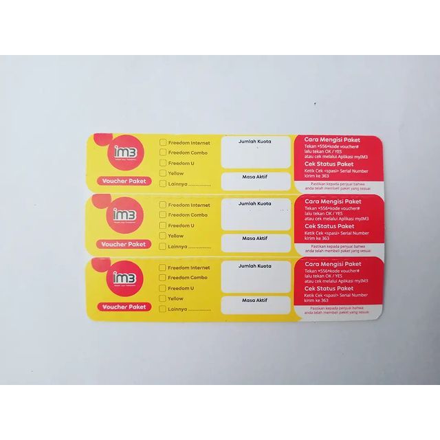 IM3 VOUCHER KOSONG im3 VOUCHER KOSONGAN IM3 HARGA persn NASIONAL