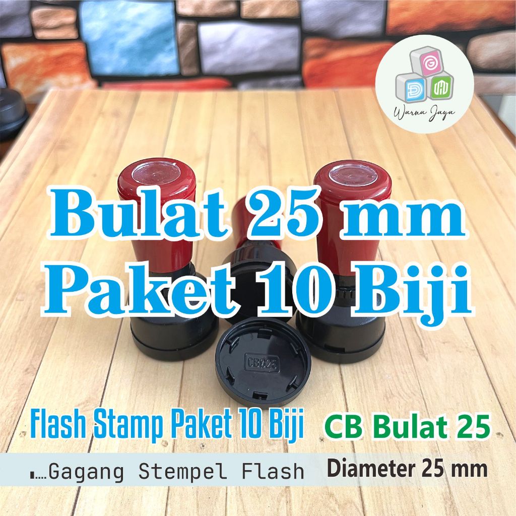 

Gagang Stempel Flash Bulat D 25 mm / Paket 10 Biji / STEMPEL FLASH HANYA GAGANG SAJA