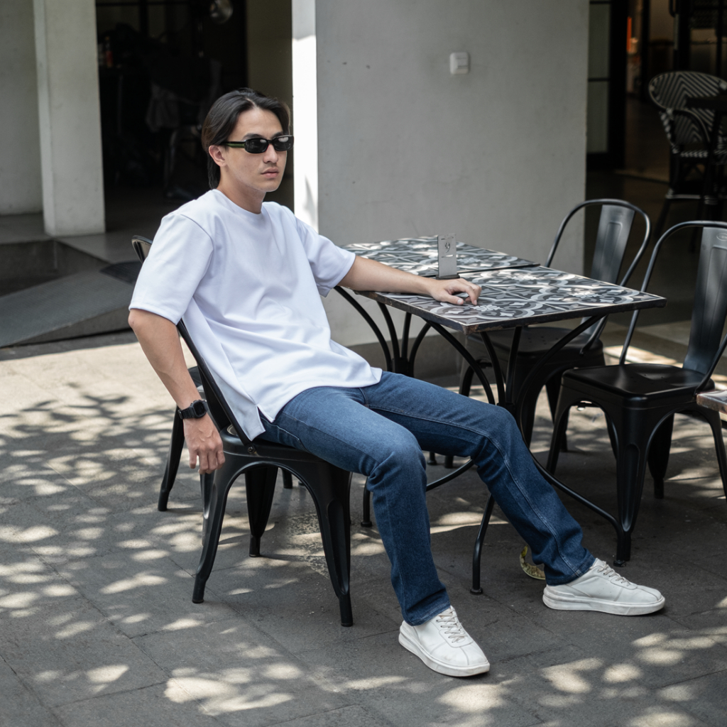 BAPIN Celana Jeans Panjang Pria Ocean Blue Ocean - Long Denim Pants