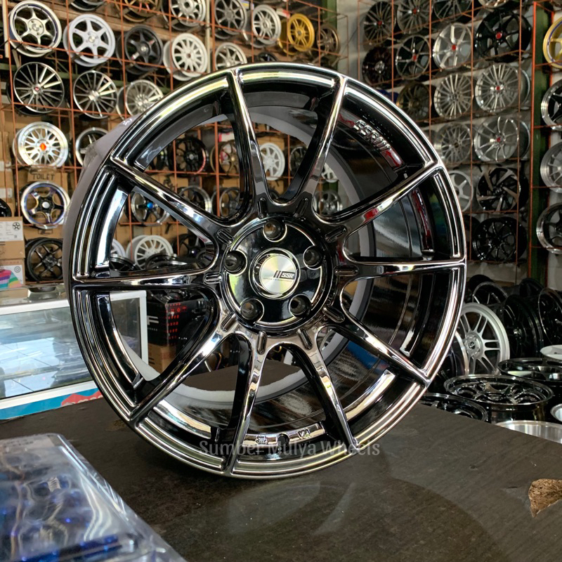 Velg R18 SSR black chrome by jf luxury. sumber mulya wheels. Toko velg ban Semarang