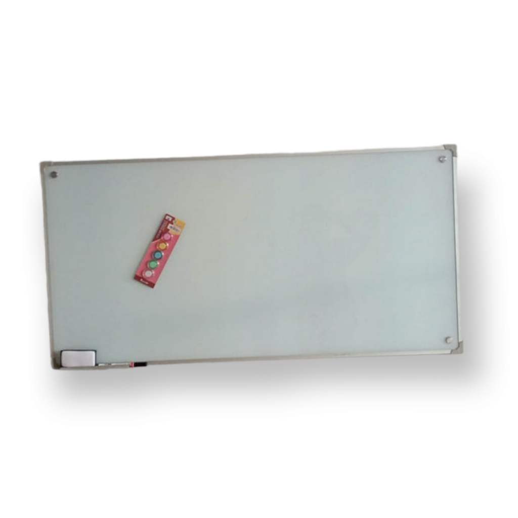 

glassboard gantung model bingkai type magnetic uk 120x240