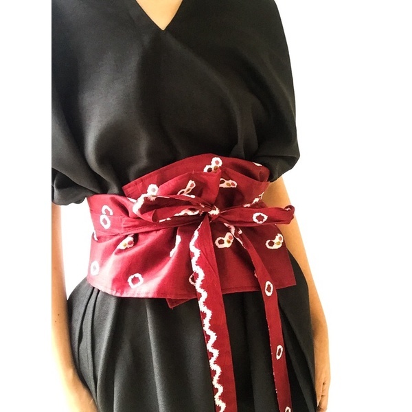 Obi Belt Batik Jumputan/Ikat Pinggang Wanita Tali Pinggang Obi Wanita Obi Batik