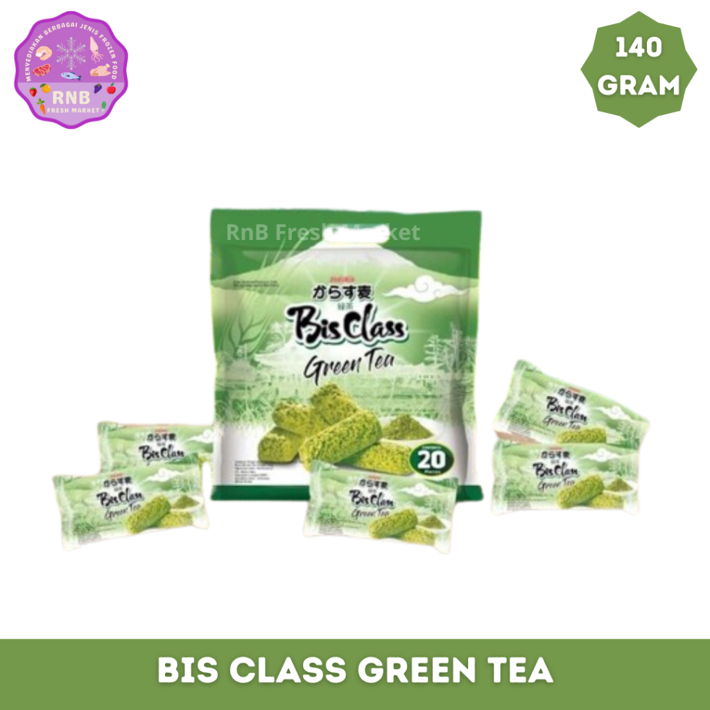 

Bis Class Green Tea Netto 140 Gram Isi 20 Pcs