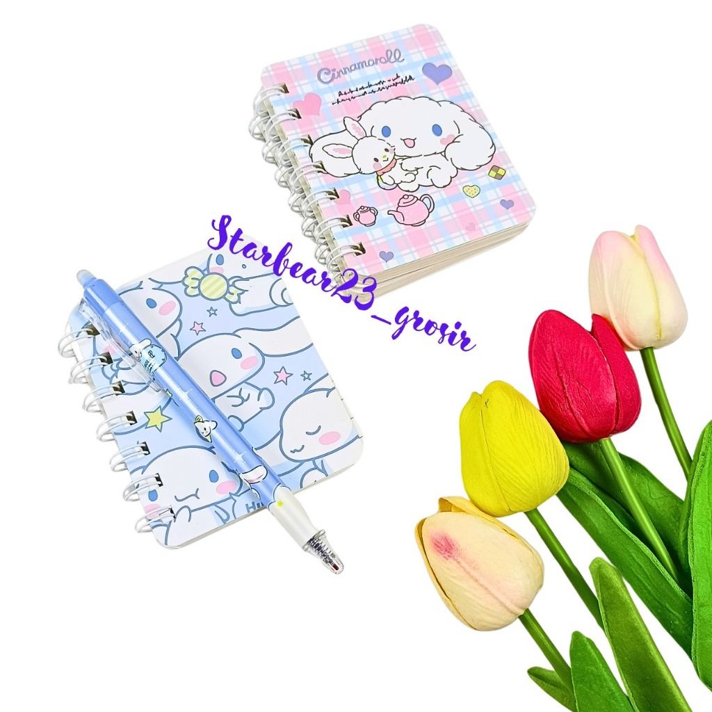 

Minibook Notebook Kartun Lucu Notepad Buku Tulis A7 motif cinnamorrol and my melody (CIA 219)