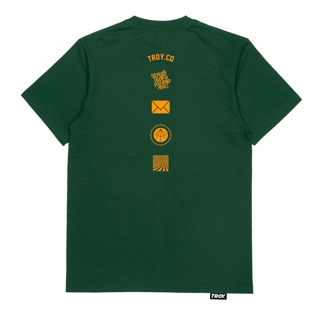 Troy Company Tshirt Forest Green Socialize - Kaos Lengan Pendek Kaos Hijau MTD 2651