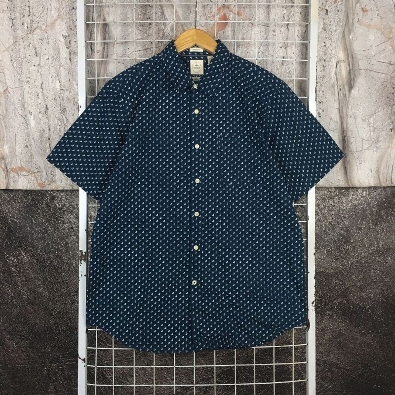 Kemeja Lengan Pendek Pria Casual Formal Original Dockers Size XL . SDA 05552 Second Bekas Preloved