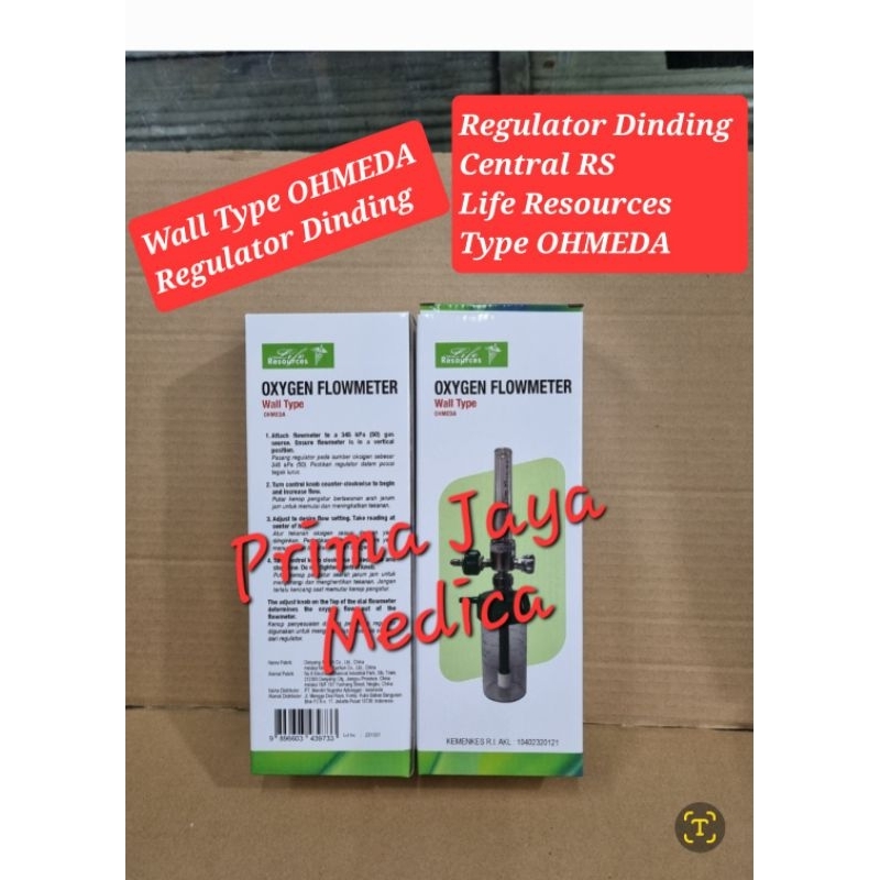 Regulator Oksigen Dinding Rumah Sakit OHMEDA Life Resources Flowmeter Oksigen Dinding Central Rumah