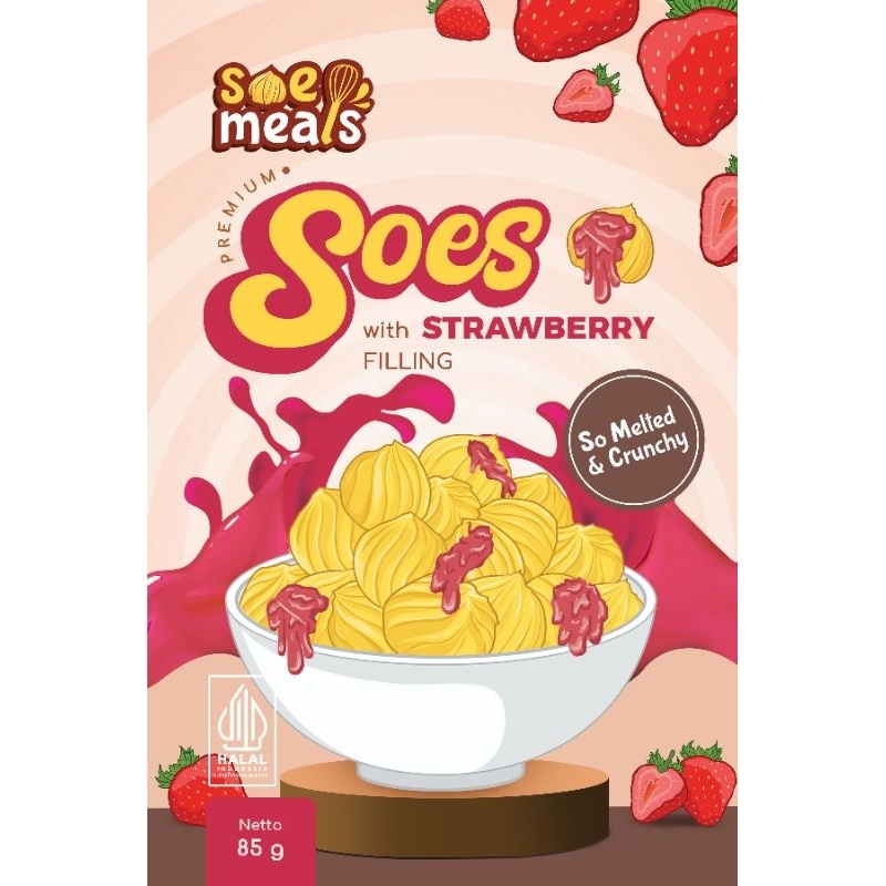 

SUS KERING 85gr ISI STRAWBERRY / SOES COKELAT RASA STRAWBERRY / SUS COKLAT LUMER