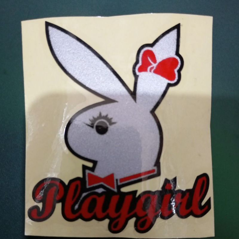 

stiker gambar kelinci play girl