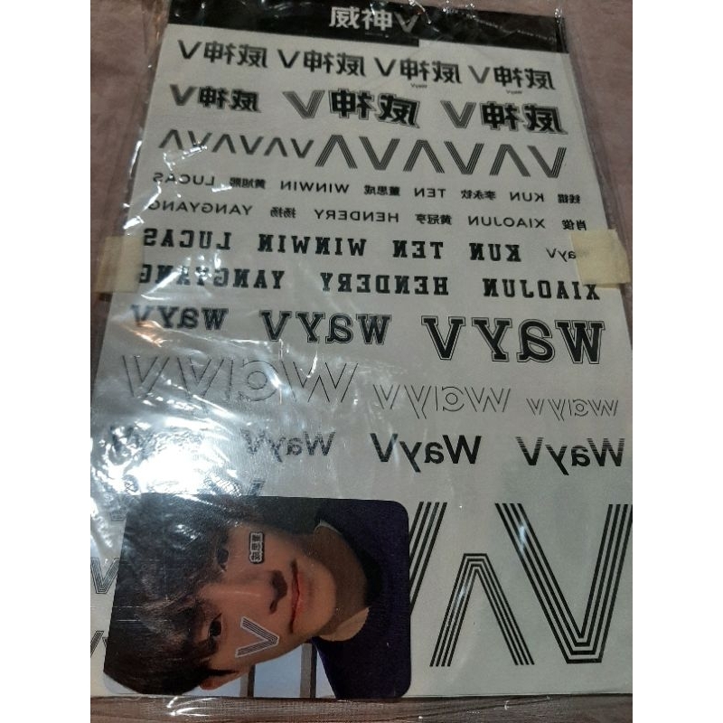 WayV Tattoo + Sticker Set Winwin Only