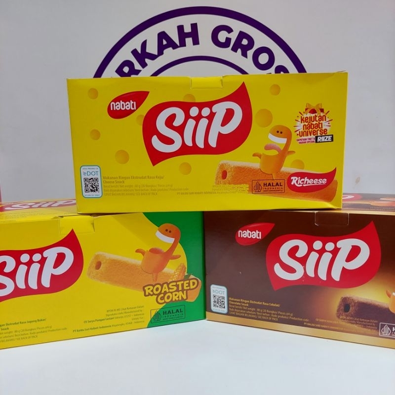 

BOX - NABATI SIIP RICHEESE/RICHOCO/ROASTEDCORN