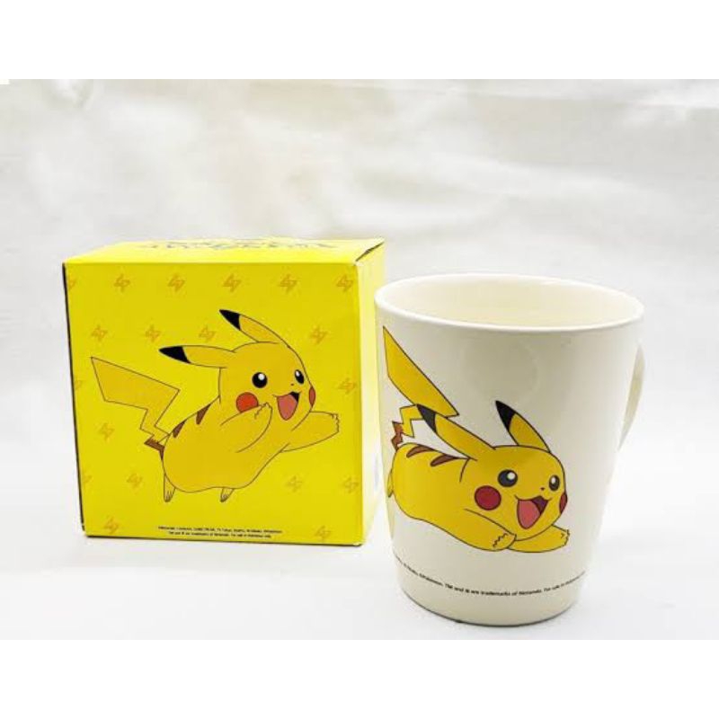 Gelas Mug Pikachu / Bulbasaur Pokemon Asia X indomaret Official Merchandise 1bh