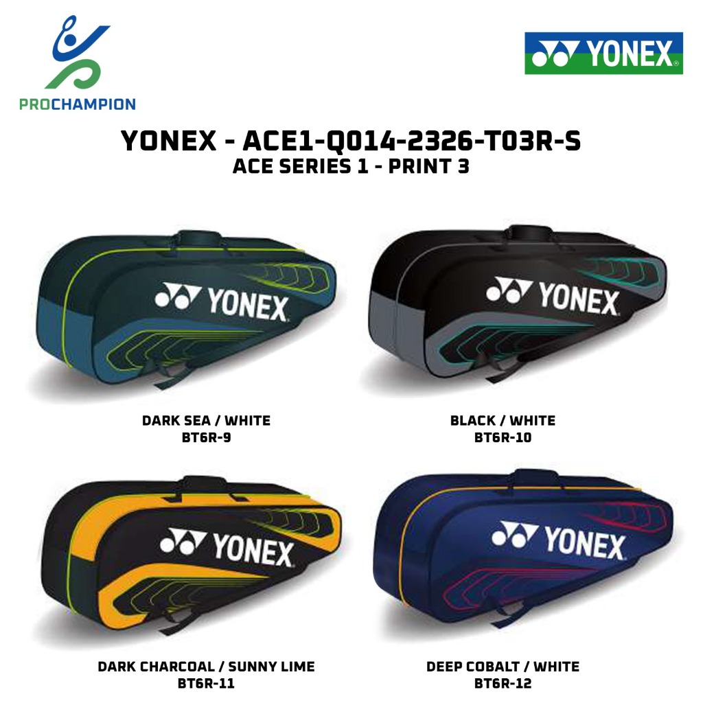 New  Tas Raket Badminton Yonex BT6 Ace 1 2326 R Tas Yonex 2326R BT6
