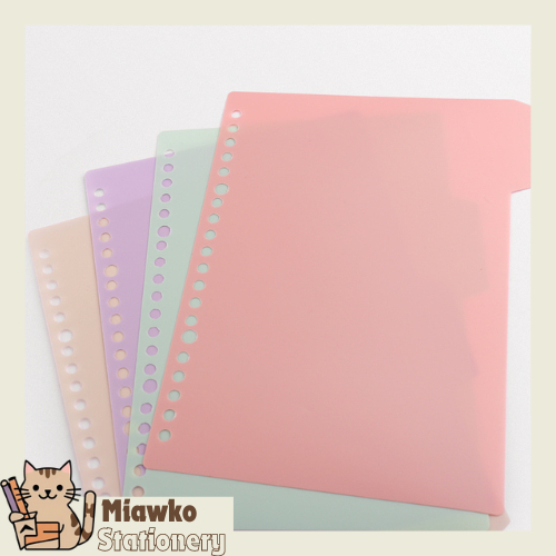 

Pembatas / Divider / Index Pastel For Binder Note / Loose Leaf A5/B5