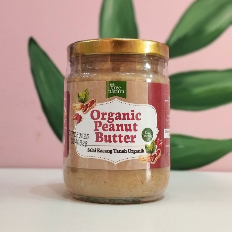 

Tree Natura Organic Peanut Butter 225 gr (Selai Kacang Tanah Organik)