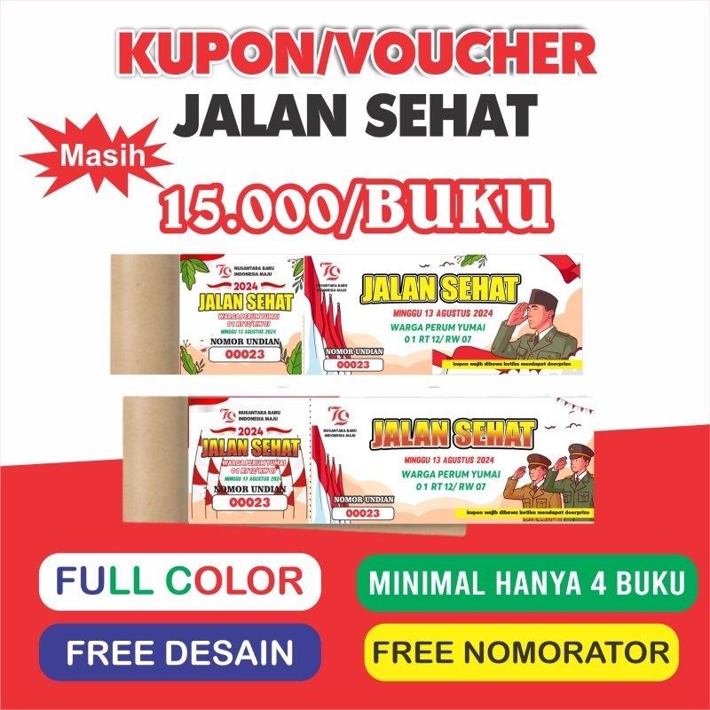 kupon jalan sehat 17 Agustus