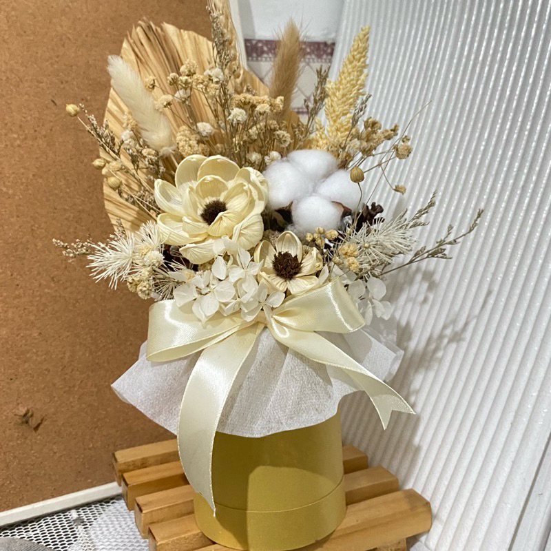 Mini Bloom Box Dried Flower Bunga kering