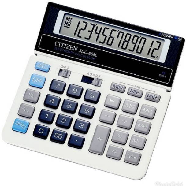 

KODE T97W Kalkulator Citizen Sdc 868 L 12 digit Kalkulator Citizen 868 L 12 Digit