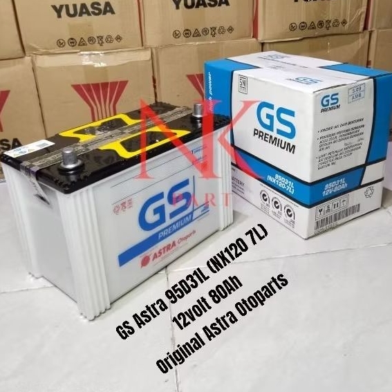 Aki Mobil Mitsubishi Pajero Sport Bensin Diesel GS Astra 95D31L Premium