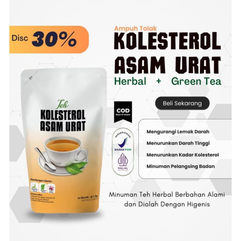 

DISKON-COD | TEH KOLESTEROL ASAM URAT | Terampuh