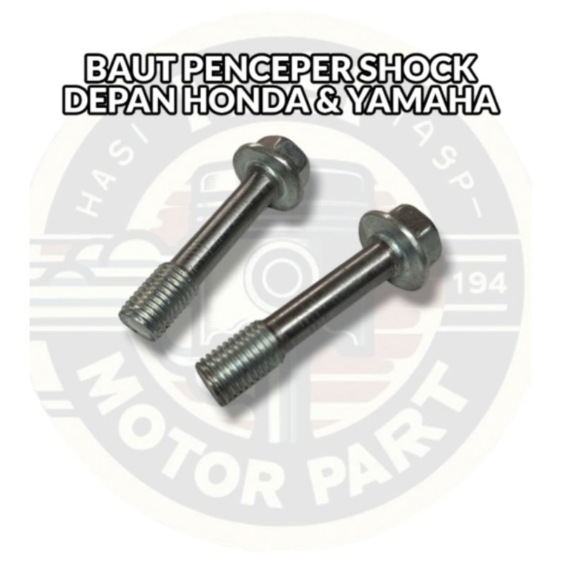 Baut shockbreaker depan penceper shock depan honda dan yamaha