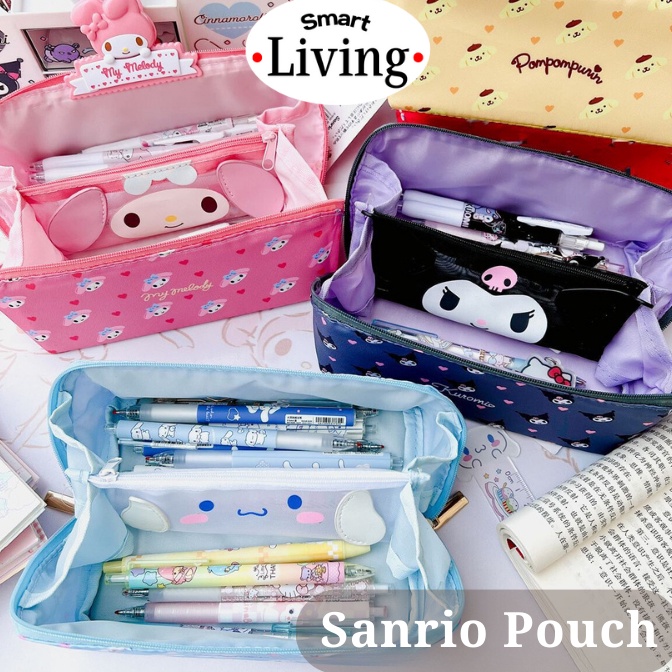 

KODE N9D SMRTLIV TERBARU Tempat Pensil SANRIO Kotak Pensil Sanrio Pouch Dompet Kosmetik Cinnamoroll Kuromi Melody