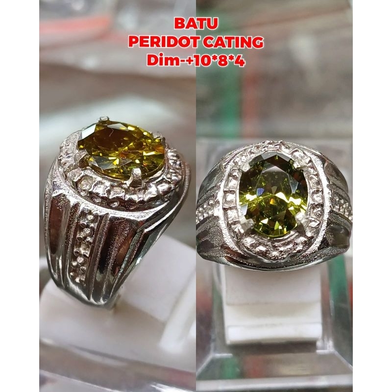 BATU CINCIN PERIDOT CATING