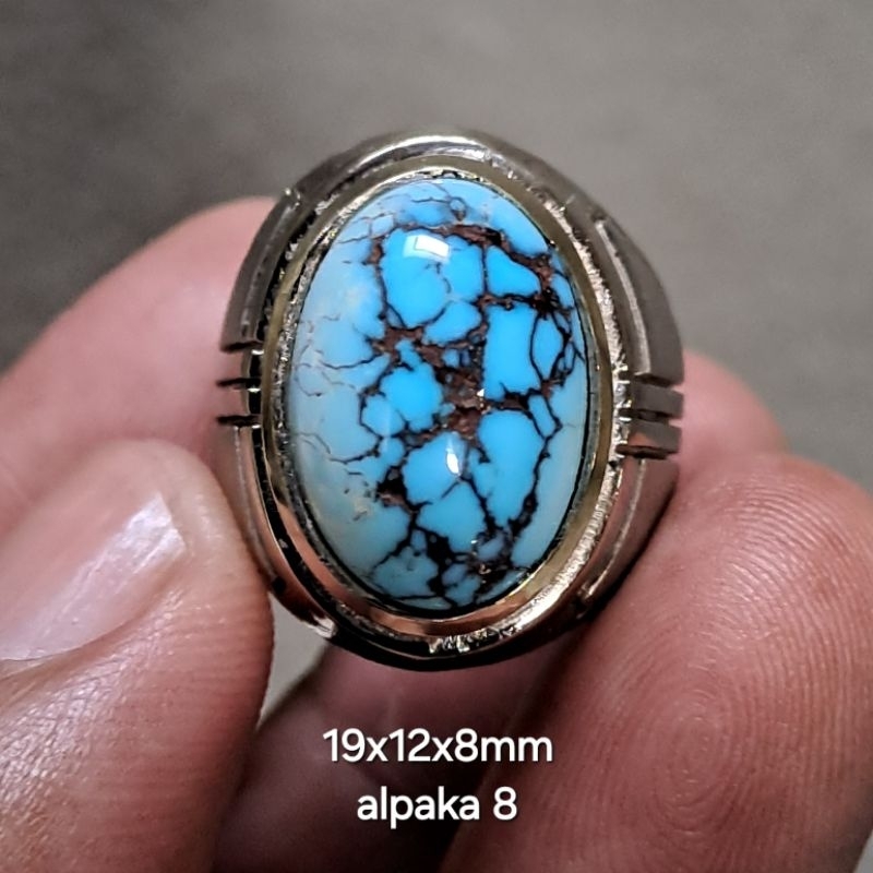 CINCIN 8 PIRUS MESIR URAT MERAH GRADASI BIRU UNIK ANTIK ESTETIK ELEGAN