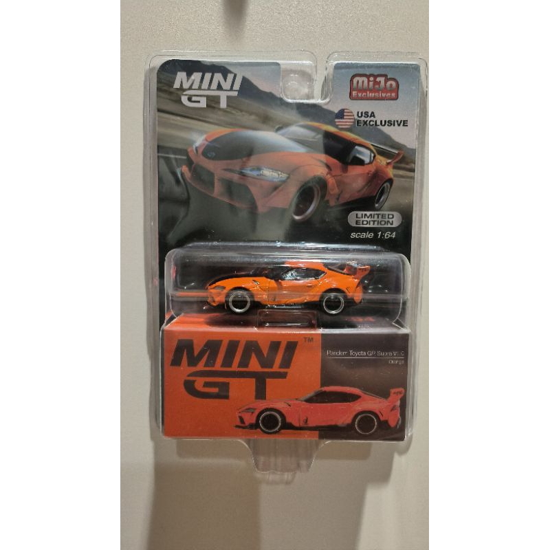 Mini GT Pandem Toyota GR Supra V1.0 Orange 294 scale 1:64
